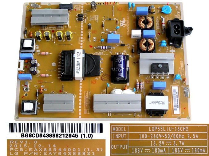 Zdrojový LCD modul EAY64388821 pro LG 55" TV