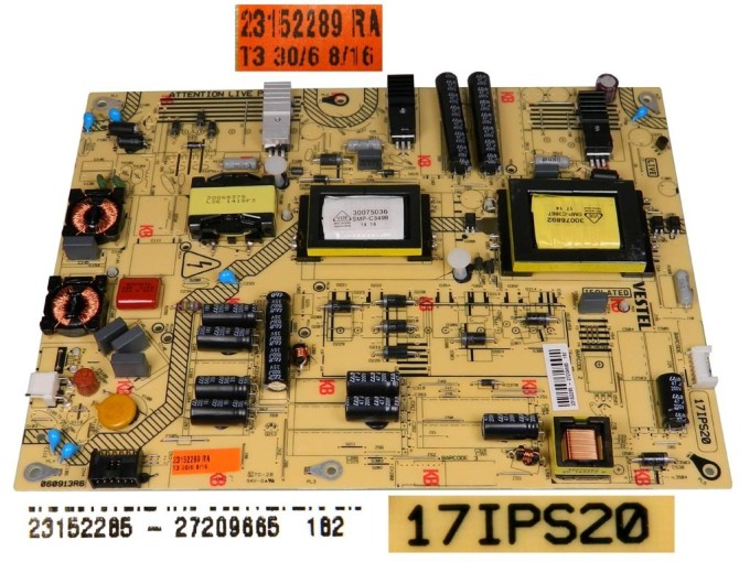 Napájecí modul LCD zdroje 17IPS20R6-39-40"_DLB_MB95 / SMPS deska 23152285 Vestel