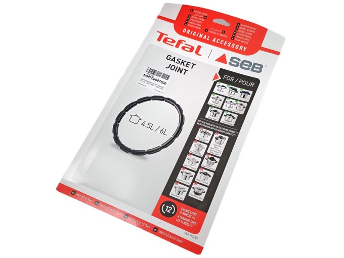 Těsnicí kroužek pro tlakový hrnec 4,5-6 l SEB, Tefal Clipso Linox a Easy