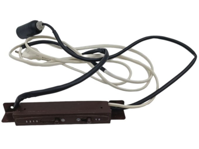 Hnědý ovládací panel s elektronikou pro digestoře Mora kulatý
