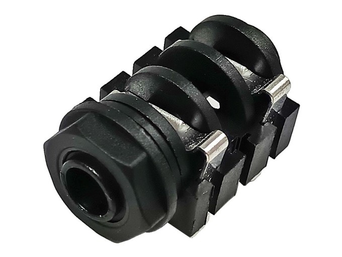 Panelový konektor JACK 6,3 mm mono samice, letovací NYS 2122