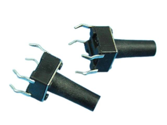 Mikrotlačítko s rozměry 6 x 6 mm a výškou 10 mm