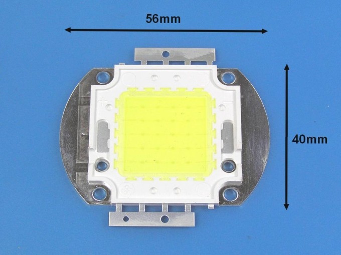 LED COB dioda 20W 12V teplá bílá