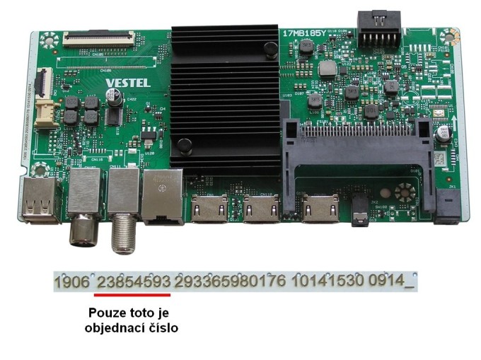 Základní deska LCD modulu 17MB185Y / Main board 23854593 pro TV 50"