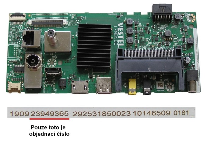 Základní deska LCD modulu 17MB186 pro JVC LT-40VAF3335