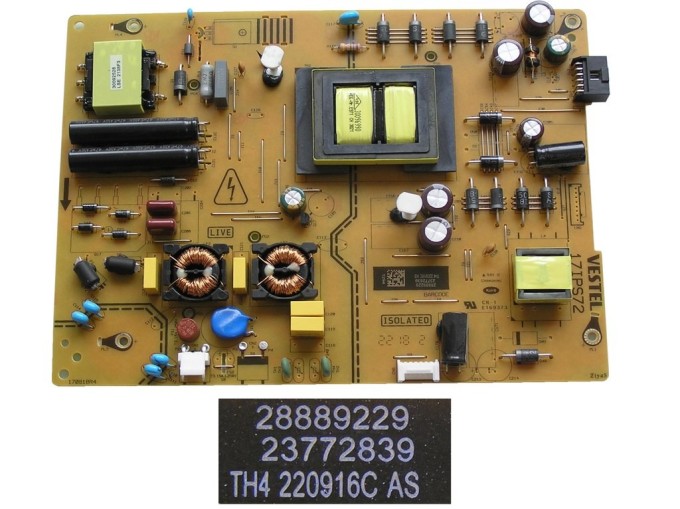 Napájecí zdrojová deska pro LCD TV JVC LT-43VA3035 / 17IPS72 / 23772839