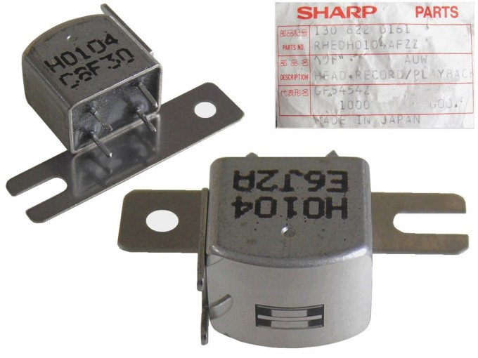 Stereo hlava 220 ohm pro kazetové magnetofony RHEDH0104AFZZ / SHARP 0104