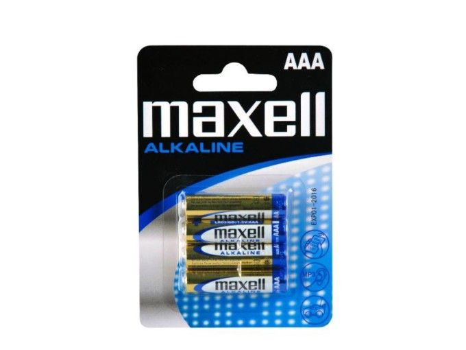Alkalická AAA baterie Maxell LR03 1,5V 4ks v blistru