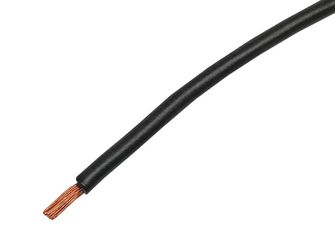 Instalační kabel H07V-K Cu lanko 1 x 4 mm² černý metráž