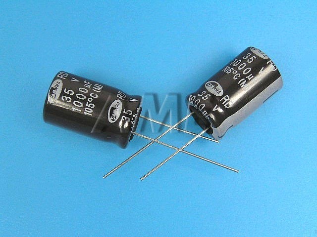 Elektrolytický kondenzátor 1000uF 35V 105°C Samwha RD
