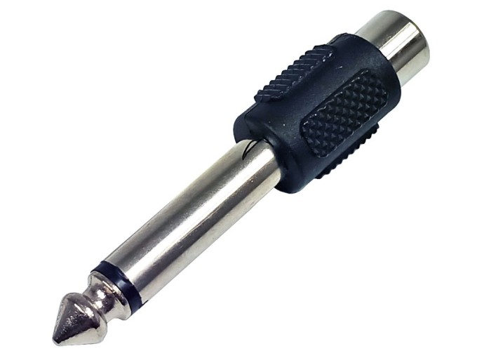 Adaptér jack 6,3 mm samec na CINCH mono samici