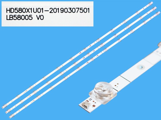 Sada LED podsvícení 1100mm pro Hisense 58" TV, 3 kusy