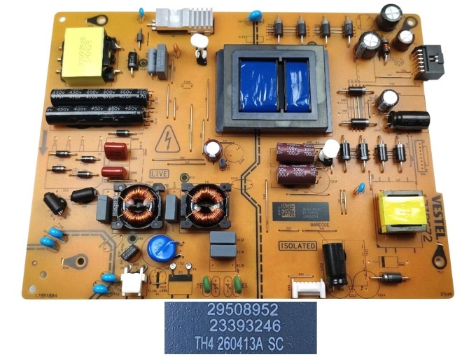 Napájecí zdrojová deska LCD 17IPS72 Vestel 23393246