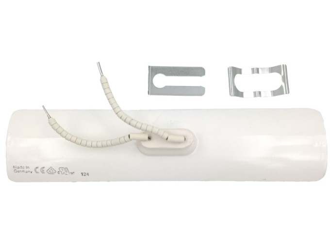 Keramický korýtkový zářič 650 W s glazurovaným povrchem 245x60 mm