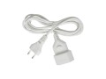 Dvoupinový prodlužovací kabel 230V 2,5A, 3 metry
