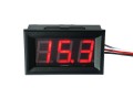 Digitální panelový voltmetr 0-30V s červeným LED displejem 3-místný