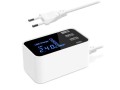 USB nabíječka YC-CDA30 s 4 porty a displejem, 20W