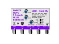 DVB-T2 anténní zesilovač AM-424 5G s 20dB ziskem a 2 výstupy