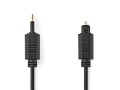 Optický audio kabel Toslink na 3,5mm jack 1 m černý