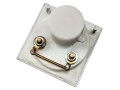 Analogový panelový ampérmetr 10A DC s bočníkem 45x45 mm