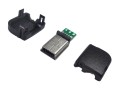 Mini USB 10pin konektor samec zahnutý 90° pro napájení na kabel