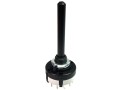 Otočný přepínač 4 sekce, 3 polohy, do PCB, osa 6 mm, 250V/0,15A