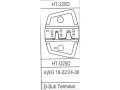 Krimpovací kleště HT-225D pro servokonektory a D-Sub