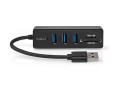 USB hub s 3 porty USB-A 3.2 Gen 1 a čtečkou SD/microSD karet