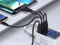 USB nabíječka YC-CDA30 s 4 porty a displejem, 20W