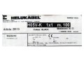 Instalační kabel H05V-K 1x1 mm² černý, měděný vodič metráž