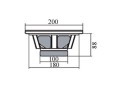 Basový reproduktor SAL SBV2020/4 4 Ω 80 W 200 mm
