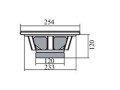 Basový reproduktor SAL SBX2530/BK 8 Ω, 150 W, 250 mm