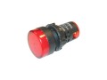 LED kontrolka červená 230V AC, otvor 22 mm