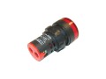 LED kontrolka červená 230V AC, otvor 22 mm