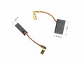 Uhlíkové kartáče do elektromotoru 2ks, 5,2 x 9,8 x 17 mm, Parkside PBH 1050 C3