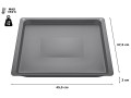 Mělký pečící plech 45,5 x 37,5 x 3 cm do trouby Bosch a Siemens