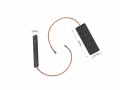 Sada uhlíků do pračky Bosch 2 ks, 5 x 12,5 x 33 mm, střední vývody pro Siemens a Neff