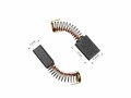 Sada uhlíků do stejnosměrného motoru 12V-24V, 2 ks, 7.9 x 11.9 x 17.0 mm