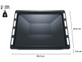 Smaltovaný mělký plech na pečení 46,5 x 37,5 x 2,9 cm pro Bosch a Siemens