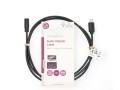 Audio redukce USB-C na 3,5 mm jack kabel 1m černý