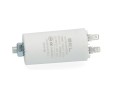 Motorový rozběhový kondenzátor 12,5 µF 450V s konektory Faston 6,3 mm