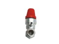 Pojistný ventil 6 bar s 1/2" vnitřním a vnějším závitem, délka 48 mm