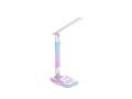 Stolní lampa GETI GTL106W s RGB osvětlením a bezdrátovým nabíjením