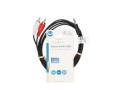 Stereo audio kabel 3,5mm jack - 2x RCA, 1,5 m, černý
