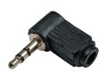 Stereo konektor JACK 3,5 mm samec ohnutý 90°