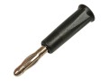 Konektor banánek 4mm, 24A, černý