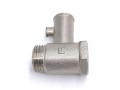 Pojistný ventil 1/2" 6 bar s vnitřním a vnějším závitem, délka 40 mm
