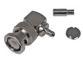 Úhlový krimpovací BNC konektor 90° pro kabel RG316 samec