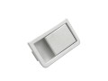 Levý bílý zámek krytu filtru digestoře Mora 5701, Gorenje 814601
