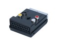 Obousměrná redukce SCART s 3× CINCH a S-VHS přepínačem
